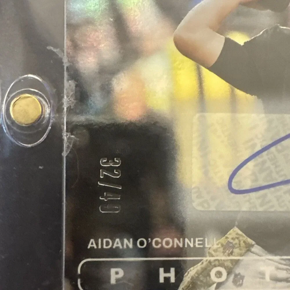 2024 Panini Photogenic Aidan O’Connell Auto /49  🏈 🔥🔥💥